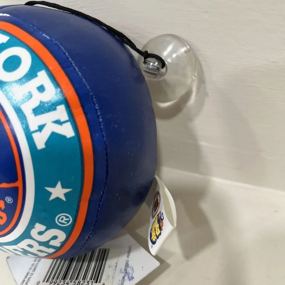 VINTAGE 1991 New York Islanders Plush Hockey Puck Suction Window Car Hanger NHL